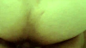 The guy gets fucked in the ass by the hung security guard on all fours.