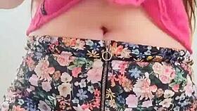 Model Poses Big Natural Tits While Moaning In Public Cowgirl Ride