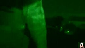 petite teen sneaks into army base for first hardcore fun