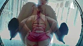 This is the first ever anal gape exploration of Katrina Punk in a mini glove trailer