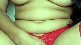 Is this teen 18+ Raissa Conte teasing with her big ass in red lingerie?