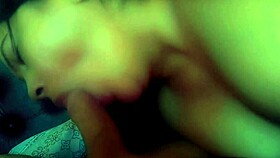 Young Stepdaughter Sucks Stepfather With Passion While Stepmother Is Away