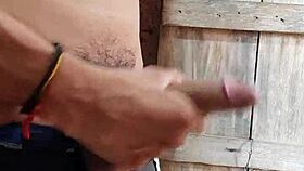 Excellent Handjob From His Big Cock