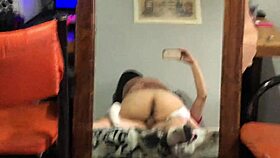 My friend's girlfriend was riding my dick so hard.