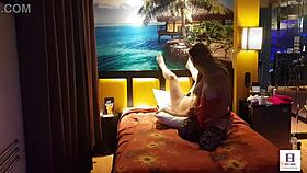 Peruanita EN Corset Rojo shares an intimate moment with her couple.