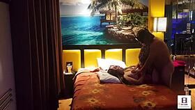 Peruanita EN Corset Rojo shares an intimate moment with her couple.