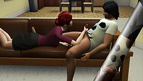 i got a blowjob from my hot milf neighbor but messed up the handjob