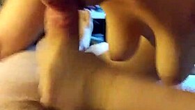 feeling the intense pleasure as jillian sucks that huge cock deeply