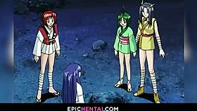 Sweet virgin character gets intimate and fingered in hentai.