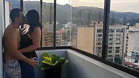 Colombian girl sells her house and gets fucked hard.