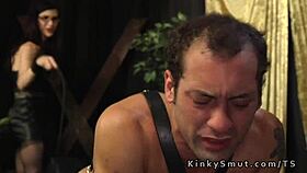 Tranny Dominates Male With Deepthroat And Anal Fucking