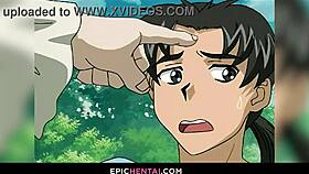 Sweet virgin character gets intimate and fingered in hentai.