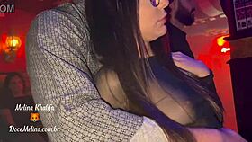 mel khalifa goes almost naked to club attracting attention