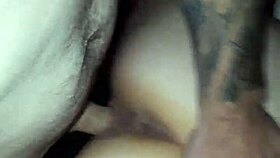 a homemade video shows a latina brunette bent over in a scene