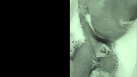 Brazilian Amateurs Playing In The Bathtub, Teasing For Cumshot?