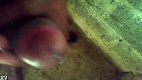 milf dominican babe with small tits masturbating a big cock in her free time!