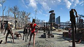 yo, check this fallout 4 extreme bdsm fashion with a cute teen brunette, it's wild!