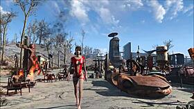 yo, check this fallout 4 extreme bdsm fashion with a cute teen brunette, it's wild!