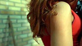 Watch Amanda Borges lick and blow Oscar Luz on the pool table.