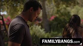 familybangs com - wanna help abbie maley ease tension with cousin pierce paris?