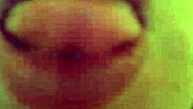 French European amateur masturbating on webcam close up