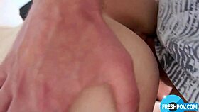 Casting turns into creampie POV session with doggystyle and fingering