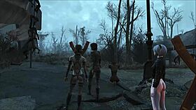 yo, check this fallout 4 extreme bdsm fashion with a cute teen brunette, it's wild!