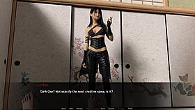 I-I play forbidden dojo, part three, with small tits exposed.