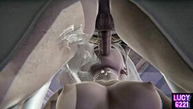 Young Secretary Gets Double Surprise At Wedding With Titty Fuck And Blowjob