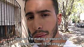 Straight Twink's First Gay Sex!