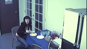 Busty Food Fetish Slut Uses Toys For Voyeur Masturbation And Cheating Fun