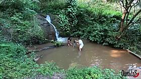 This latina teen is making photos and videos in the stream with bruna black and others.