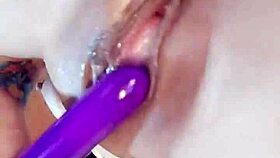 Prostitute Shows Big Clit and Masturbates Outdoor with Cum on Ass