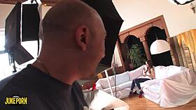 Beautiful brunette finds intense pleasure in anal exploration