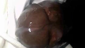 i gived an amateur ebony handjob then sensual doggystyle