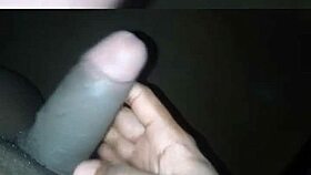 Straight handsome friend flex shows dick and cum to gay friend while girlfriend away