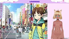 Vtuber Lewdneko Plays Go Go Nippon And MASTURBATES Part 4