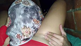 sexy girl in red body receives cock in homemade video