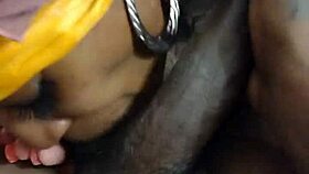 Slim thick girl GAGGING on a BIG BLACK COCK!