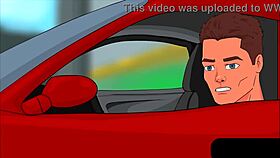 Celebrating the new year eve in anime style