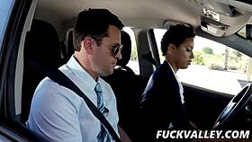 yo, amethyst banks ridin’ her instructor like crazy, damn hot chocolate skin