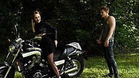 Fuck me outdoors on your motorbike, stranger!