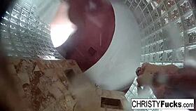 steamy shower behind the scenes with christy, dahlia, and ivan getting wild