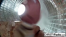 steamy shower behind the scenes with christy, dahlia, and ivan getting wild