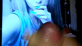 A Beautiful Girl Jerking Her Hand