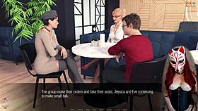 Jessica Oneil reports the hard news in see-through lingerie. She teases with her big tits.