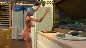 Editing practice with big tits focus