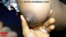 Intense Sucking on My Big Natural Tits