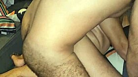 Hot Sex with Doorman and Friend in See-Through Apartment