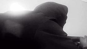 Ebony beauty with a sexy ass that's hard to resist in missionary position 😏